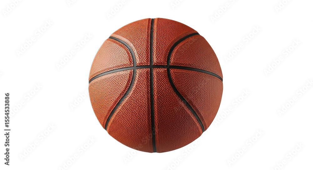 Fototapeta premium High-Resolution Image of a Classic Orange Basketball