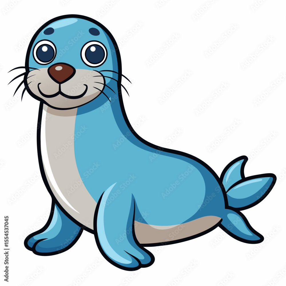 Fototapeta premium sea lion cartoon