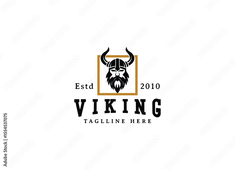 Viking and anchor logo. Scandinavian sailors symbol. Nordic warrior design. Horned Norseman symbol. Barbarian man head icon with horn helmet and beard. Viking and anchor logo. Scandinavian sailors symbol. Nordic warrior design. Horned Norseman symbol. Barbarian man head icon with horn helmet and beard.