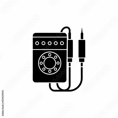 creative details multimeter icon vector illustration