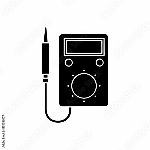 creative details multimeter icon vector illustration