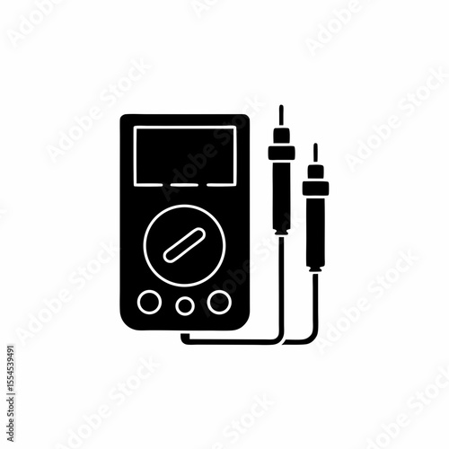 creative details multimeter icon vector illustration
