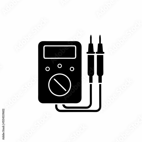 creative details multimeter icon vector illustration