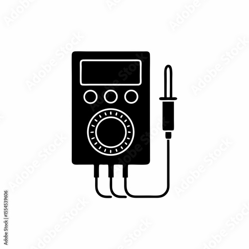 creative details multimeter icon vector illustration