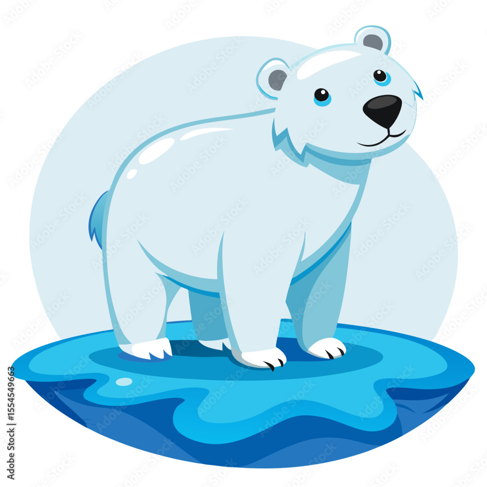 Fototapeta premium polar bear on ice