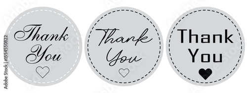Thank You Vector Sticker – Colorful Printable Appreciation Design for Cards and Gifts. EPS vector illustration