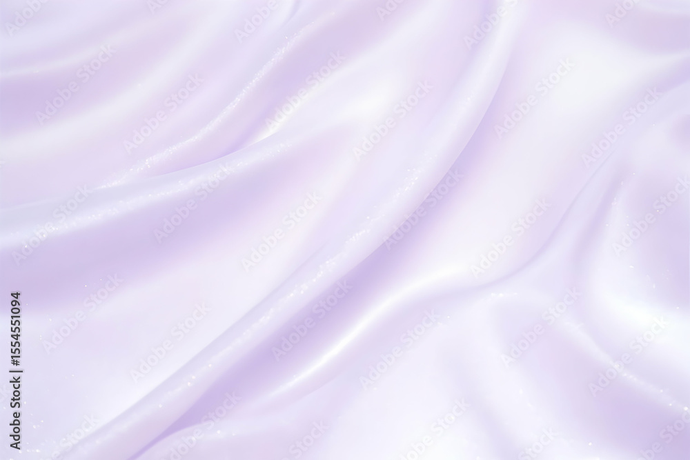 Fototapeta premium Elegant light purple fabric background with soft folds and delicate shine for luxury design