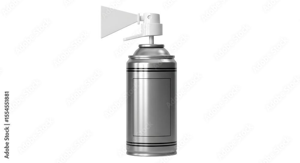 Isolated Silver Spray Can Isolated Silver Spray Can