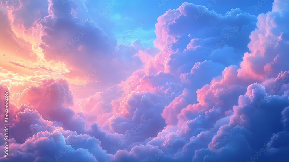 Blue summer sky with dense thick thunderstorm rain clouds moving across the heavens Blue summer sky with dense thick thunderstorm rain clouds moving across the heavens