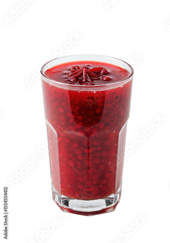 Wallpaper Mural Refreshing red fruit blend with star anise in a glass, perfect for a healthy treat Torontodigital.ca