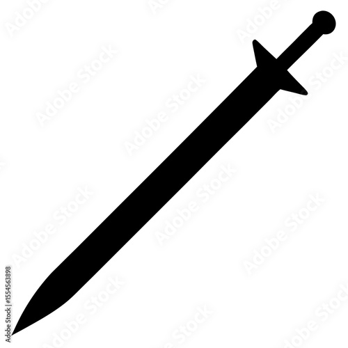 gladiator sword isolated on white  background