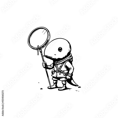 Whimsical adventurer ready for anything adorable cartoon character embodying resilience and courage in a unique world