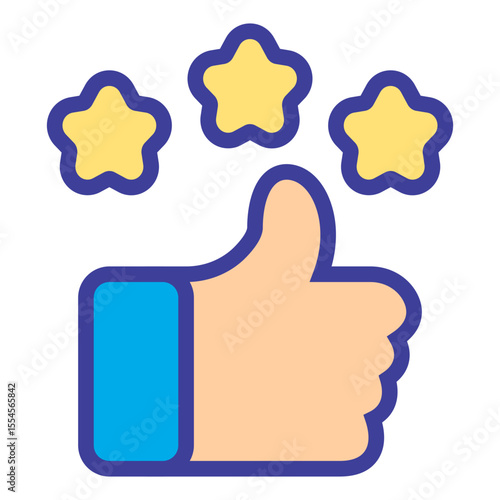 top star outline flat icon