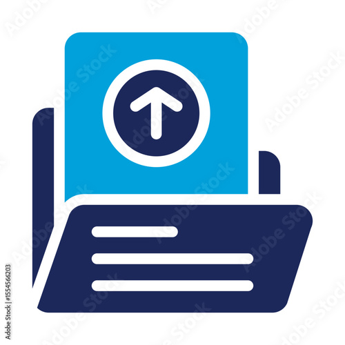 file upload duotone icon
