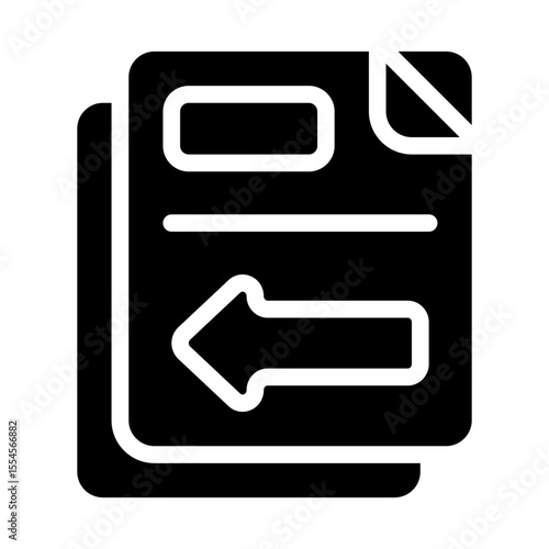 internal transfer solid icon