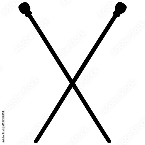 knitting  needles on white background