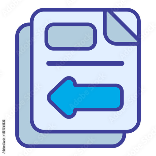internal transfer outline flat icon