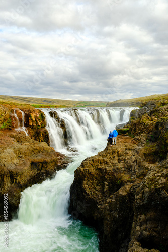Breathtaking views at Kolugljufur Canyon, Iceland, with waterfalls and lush landscapes
