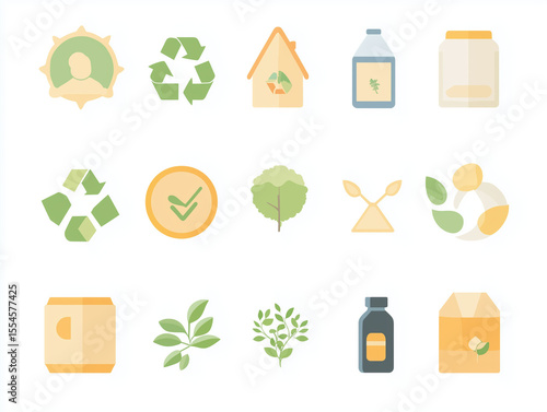 Eco-Friendly Lifestyle Icons
