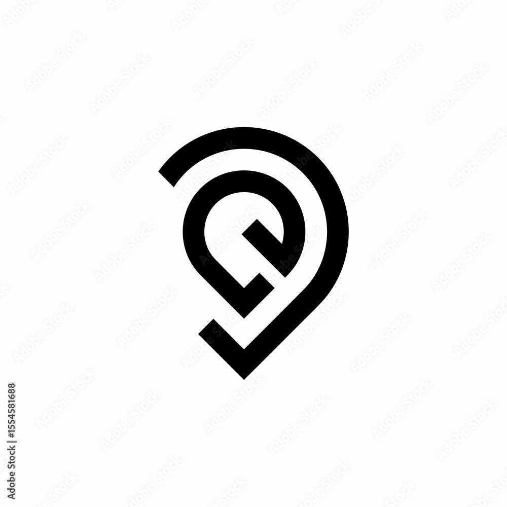 abstract initial letter . Monogram logo design, icon for luxury, elegant and random business Vector abstract initial letter . Monogram logo design, icon for luxury, elegant and random business Vector