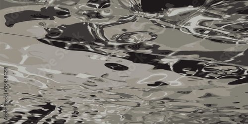 Liquid metal texture. Liquid metal. Vector illustration
