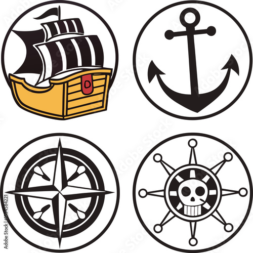 some necessary icon design set vector art 