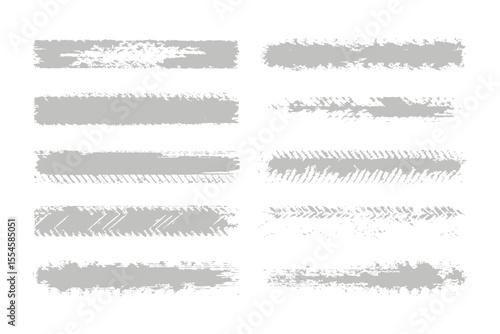 Wallpaper Mural Abstract Strokes: A collection of various grey brush strokes on a soft textured paper or background. Torontodigital.ca