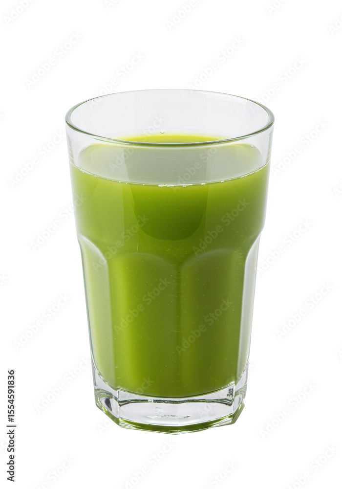 A glass filled with green liquid against a dark, plain background, smooth texture A glass filled with green liquid against a dark, plain background, smooth texture