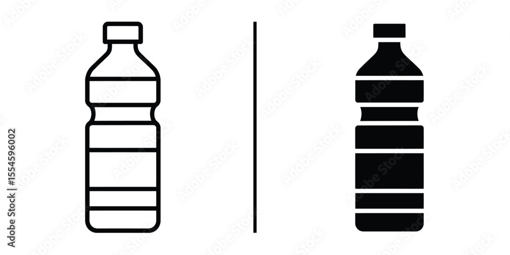 Contrast of Essence: A striking visual comparison of a clear bottle against a silhouette, symbolizing the duality of emptiness and substance within a minimalist design. Contrast of Essence: A striking visual comparison of a clear bottle against a silhouette, symbolizing the duality of emptiness and substance within a minimalist design.