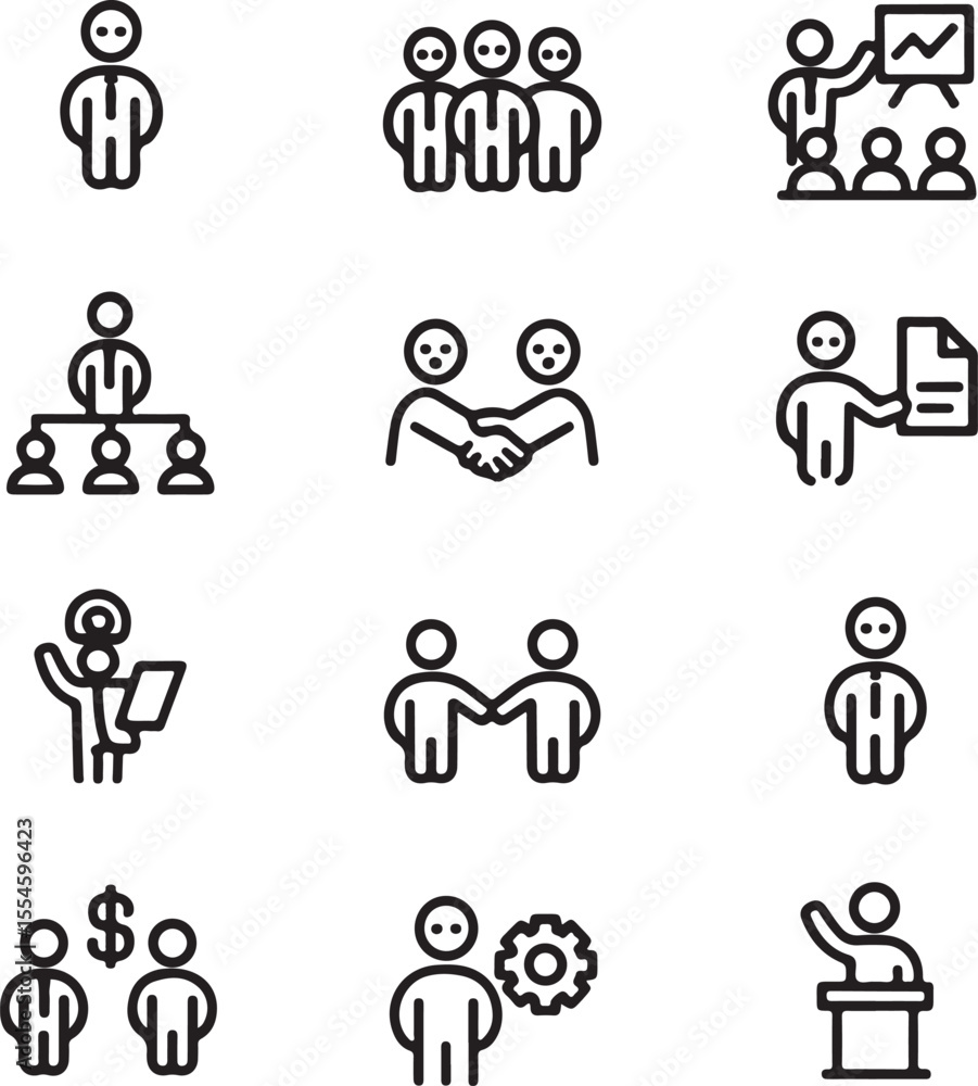 Business meeting and teamwork icons collaboration presentation Business meeting and teamwork icons collaboration presentation