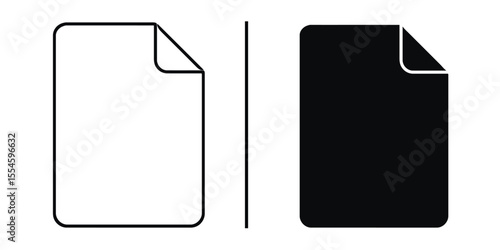 Contrast of Concepts: A minimalist depiction of a document, showcasing the essence of duality and simplicity