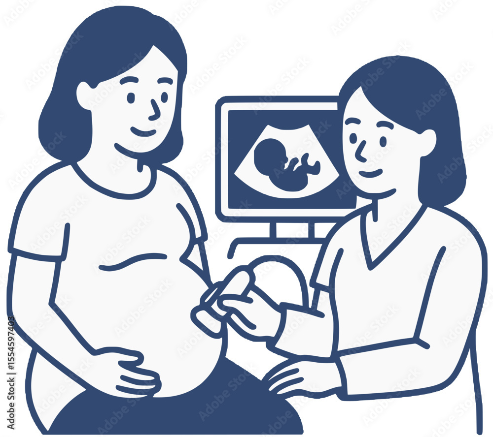 Fototapeta premium pregnancy illustration 