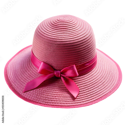 pink hat with bow