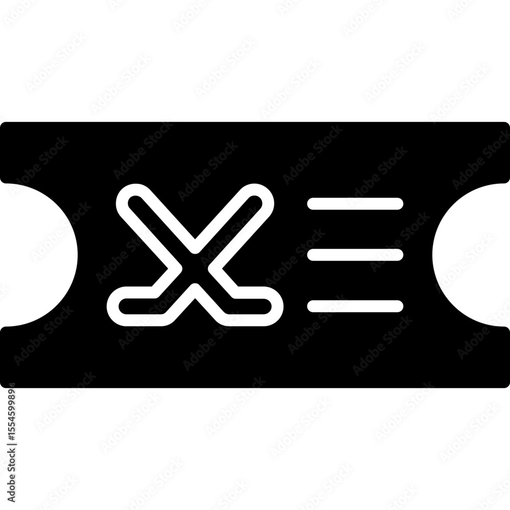 Obraz premium Ticket Icon