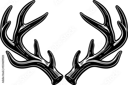 deer antlers silhouette
