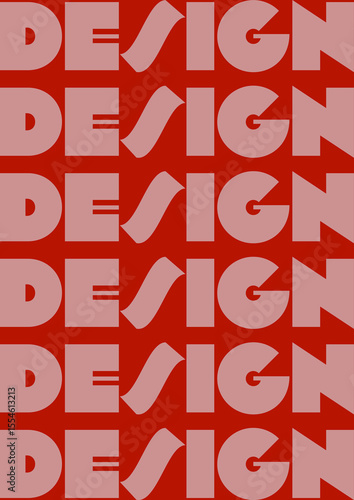 Typography Design Pattern Poster, Background, Wall Art  
