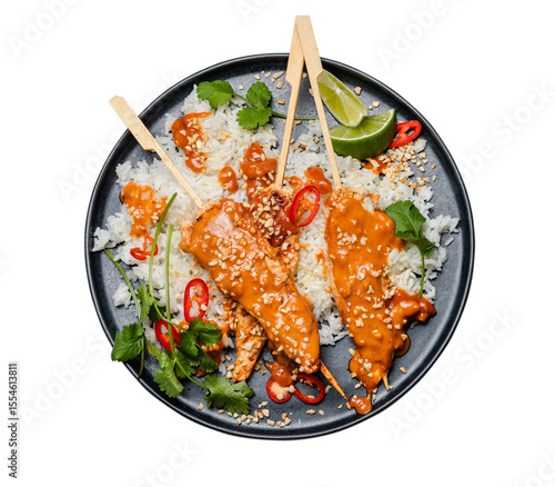 Photos satay chicken with manukahoney