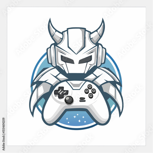 vector illustration of a joystick playing video game