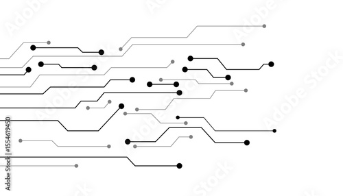 Circuit board technology element vector illustration