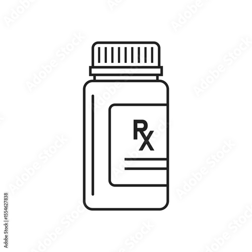 Pill icon in flat style. Drug vector illustration on isolated background. Medicine pharmacy sign business concept.