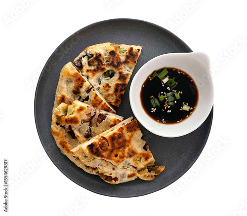 sourdough discard cong you bing scallion pancakes