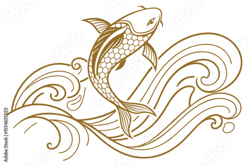 vector illustration of a tribal tattoo