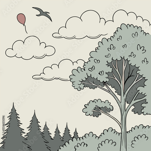 Whispers echo through the trees.
