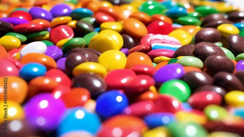 Multicolor coated candies close-up showing red, yellow, blue, orange, brown and purple. A sweet, colorful confectionary treat in a heap. Multicolor coated candies close-up showing red, yellow, blue, orange, brown and purple. A sweet, colorful confectionary treat in a heap.