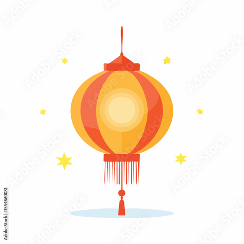 lampion flat isolated