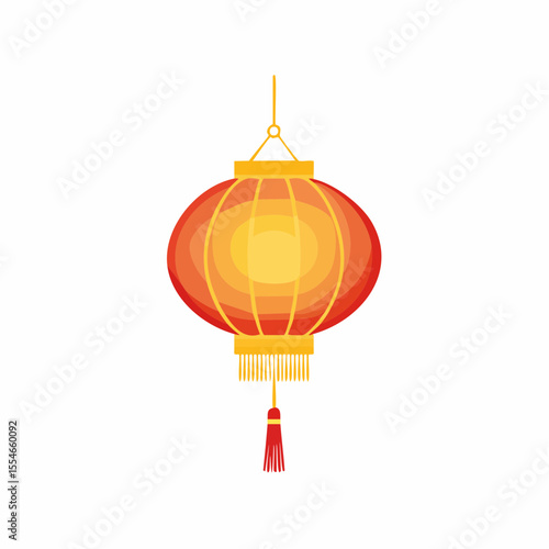 lampion flat isolated