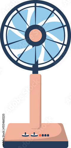 Vintage Design Fan Illustration