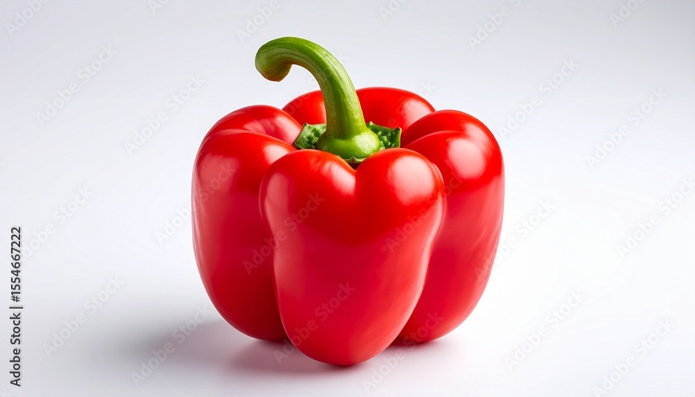 red pepper on a white background red pepper on a white background