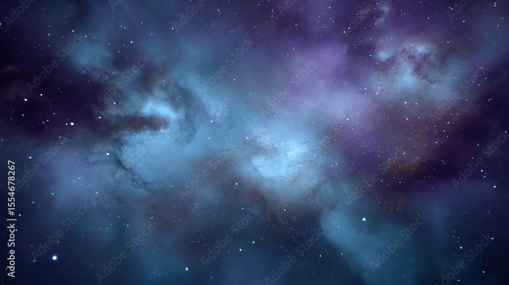 Starry Night Sky Nebula Abstract Cosmic Background Starry Night Sky Nebula Abstract Cosmic Background