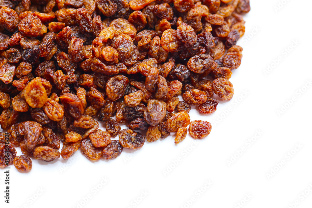 Obraz premium Dried golden raisins, Australian-dried fruits sultanas, sweet and chewy.